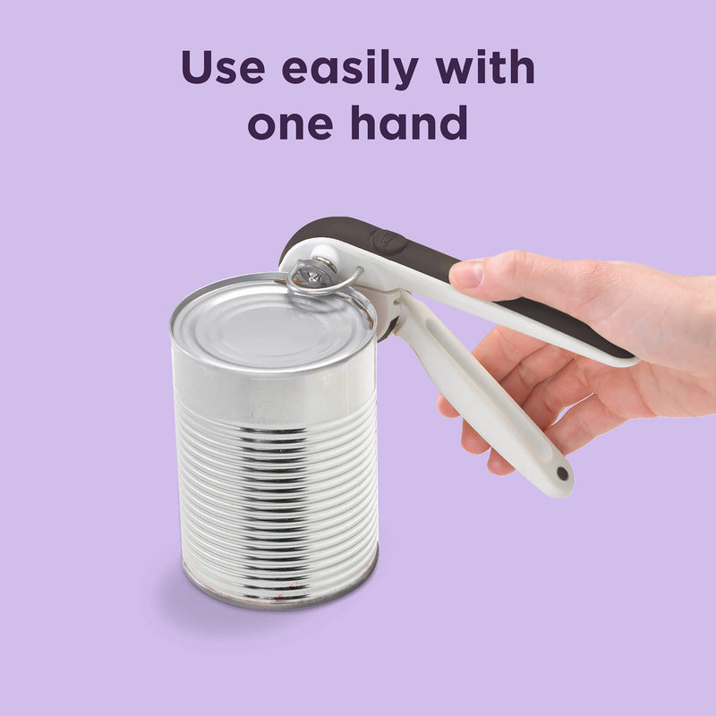 Chef'n EzSqueeze One-Handed Can Opener (Black and Meringue) 6 long
