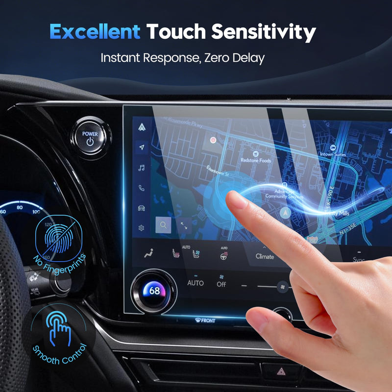 Karltys 2PCS Screen Protector for 2023-2026 Lexus TX350 TX350h TX450 TX500h | 14 inch 9H Tempered Glass HD Navigation Screen Cover for TX350 Accessories Touchscreen Film [Anti-Glare & No Fingerprint]