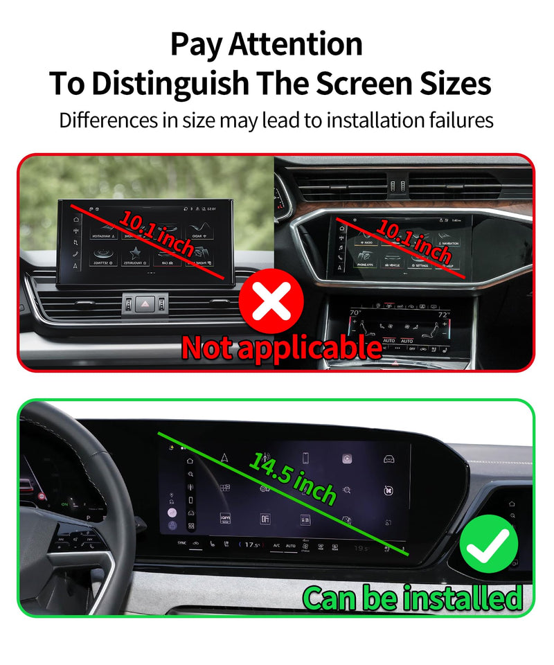 15W Wireless Charging Car Phone Holder for Audi A6,A5,S5,Q5,SQ5,Q6L e-tron | Magsafe Accessories Fast Charging Magnetic cell phone Holder Clip Compatible with iPhone Android, 3D Fit Vehicle Phone Stand For 14.5-inch 2026 A5/A6/S5/Q5/SQ5/Q6L e-tron
