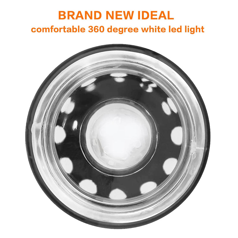 Navigation Light Stern All Around LED Anchor Lights Masthead Light Waterproof for Boats Marine Fishing Sailboat (White 360 Degree) Model 3