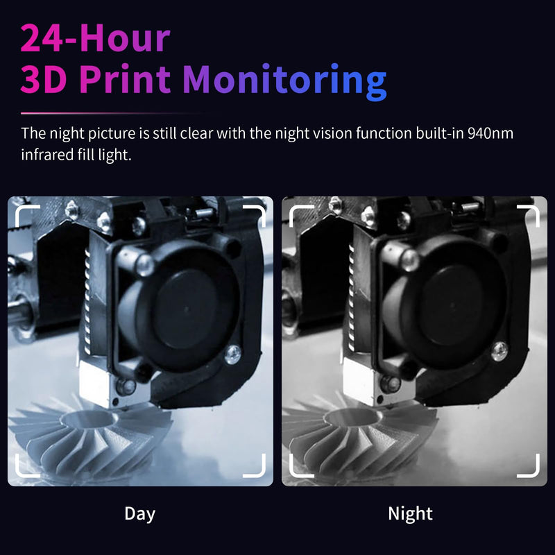 Creality Official Nebula Camera, 3D Printer Camera Night Vision Function 24-Hour Monitoring of Printing, Campatible Sonic Pad/Nebula Pad/Ender 3 V3 KE/Ender 3 V3/Ender 3 V3 Plus/CR 10 SE