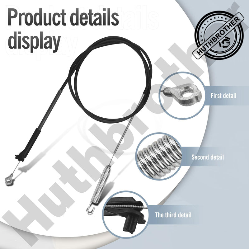 133-1998 Brake Cable for Toro 30" TimeMaster Lawn Mower - Replaces 115-8439, Fits Models 21199, 21200, 20976, 20978 - Walk Behind Lawnmower Blade Stop Cable Replacement Part