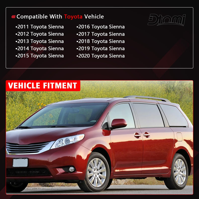 Fuel Filler Door, Fuel Cap Cover, Gas Cap Door, Gas Tank Door Compatible With Toyota Vehicle Sienna 2011-2019 Replace# 926-395, 77350-08020, 7735008020