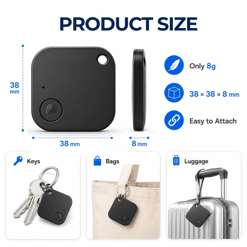 Mini Portable GPS Tracker for Vehicles, Undetectable GPS Car Tracker, No Monthly Fee/No SIM Card, Tracker Device for Kids, Dogs, Cars, Elderly, Compatible with iOS & Android (1) 1