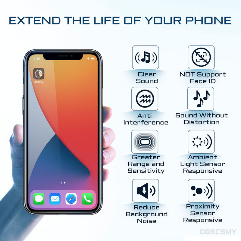 for iPhone Xs Earpiece Front Speaker Replacement Repair 5.8" OEM Ear Module with Ambient Light Sensor Connector Proximity Sensor Fix Tools Kit for A1920 A2097 A2098 A2099 A2100