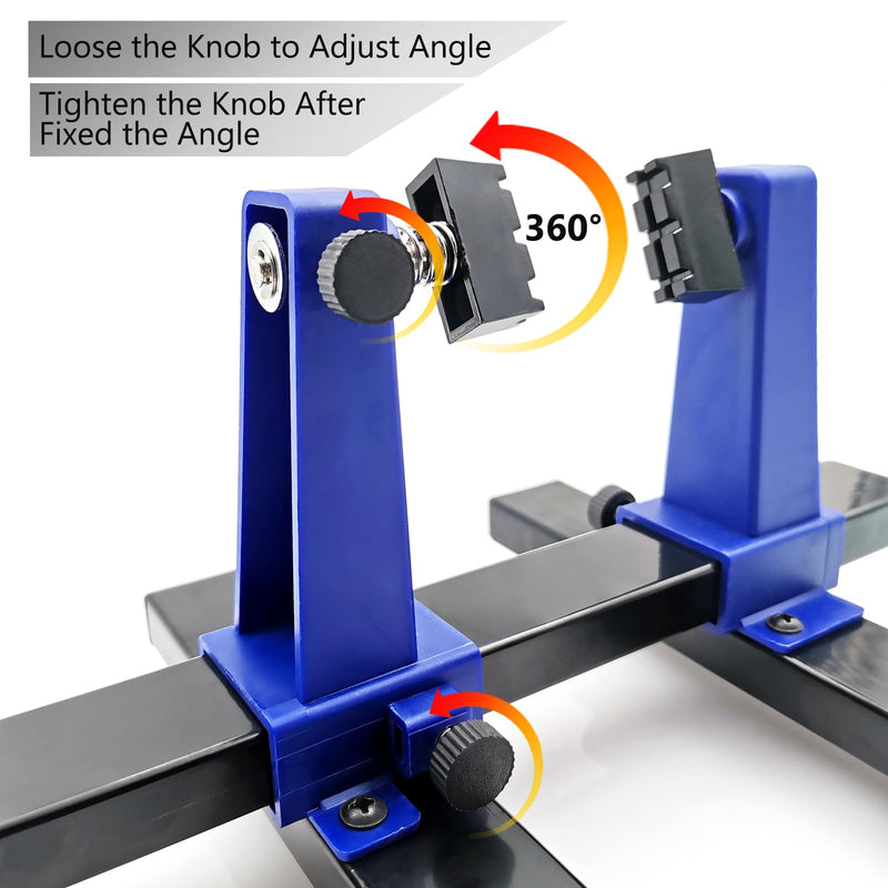 Adjustable Soldering Clamp, PCB Holder Frame and Clamping Kit for Circuit Board Soldering Motherboard Soldering Repair Tool 360 Degree Rotation