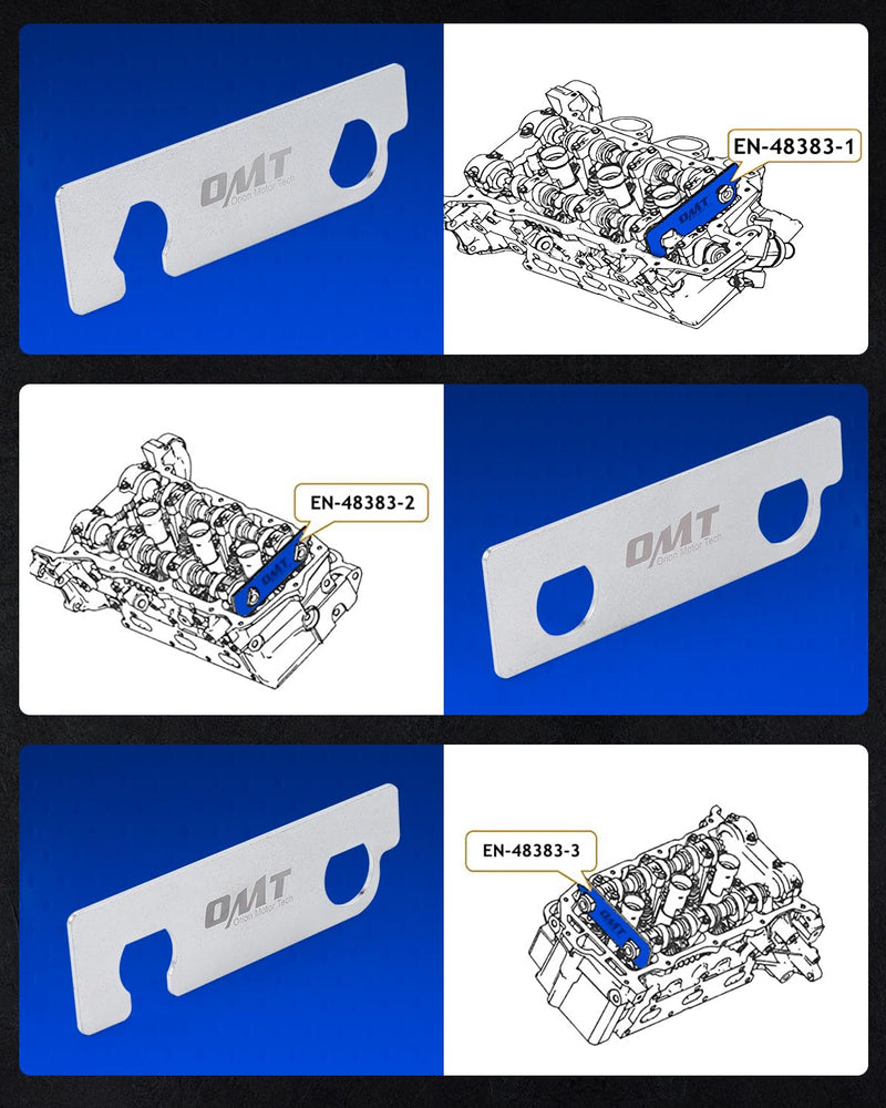 Orion Motor Tech EN 48383 Camshaft Retaining Tool EN 46105 Compatible with Cadillac Buick Chevrolet Vauxhall Saab Pontiac Equinox Holden Saturn Cam Alignment Holding Kit for V6 2.8L 3.0L 3.6L Engines