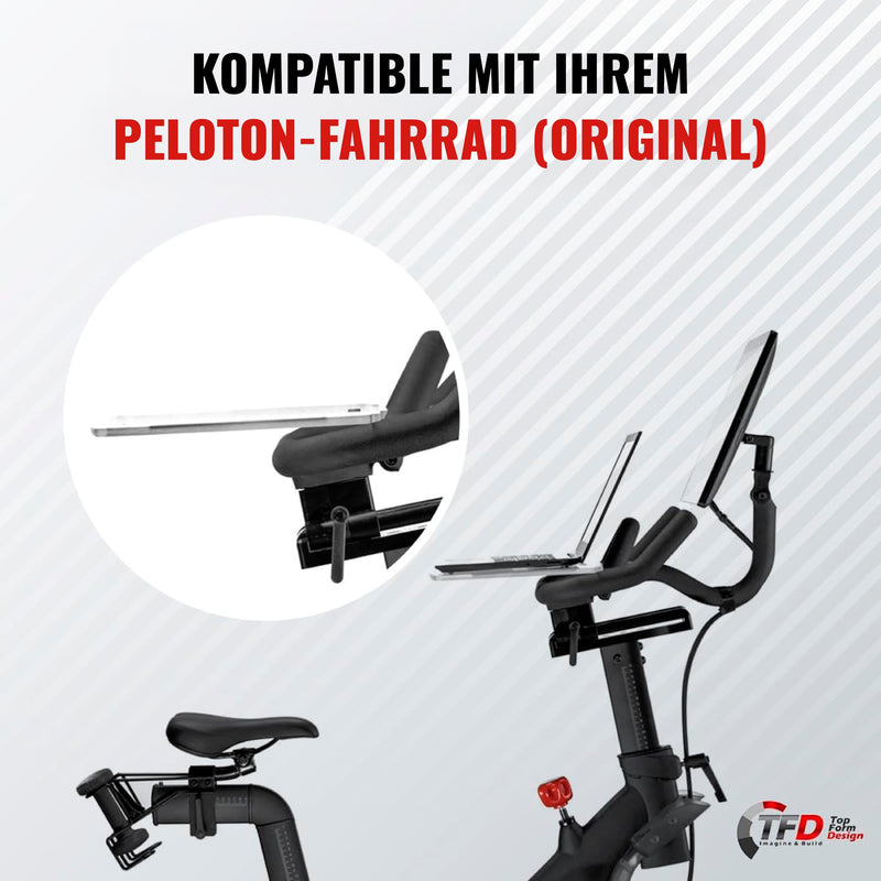 TFD The TrayV2 | Improved V2 Tray for Peloton Bike (orginals) - Work & Ride with Your Phone, Laptop, Book or Tablet (Black) (Tray V2, Acrylic Clear) Tray V2