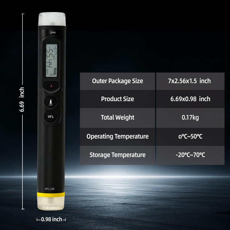 TFN 3-in-1 Fiber Optic Tester, 30KM Visual Fault Locator, Optical Power Meter with LCD Display and LED Light, Includes FC Male to LC Female Adapter for LC/FC/SC/ST V30T