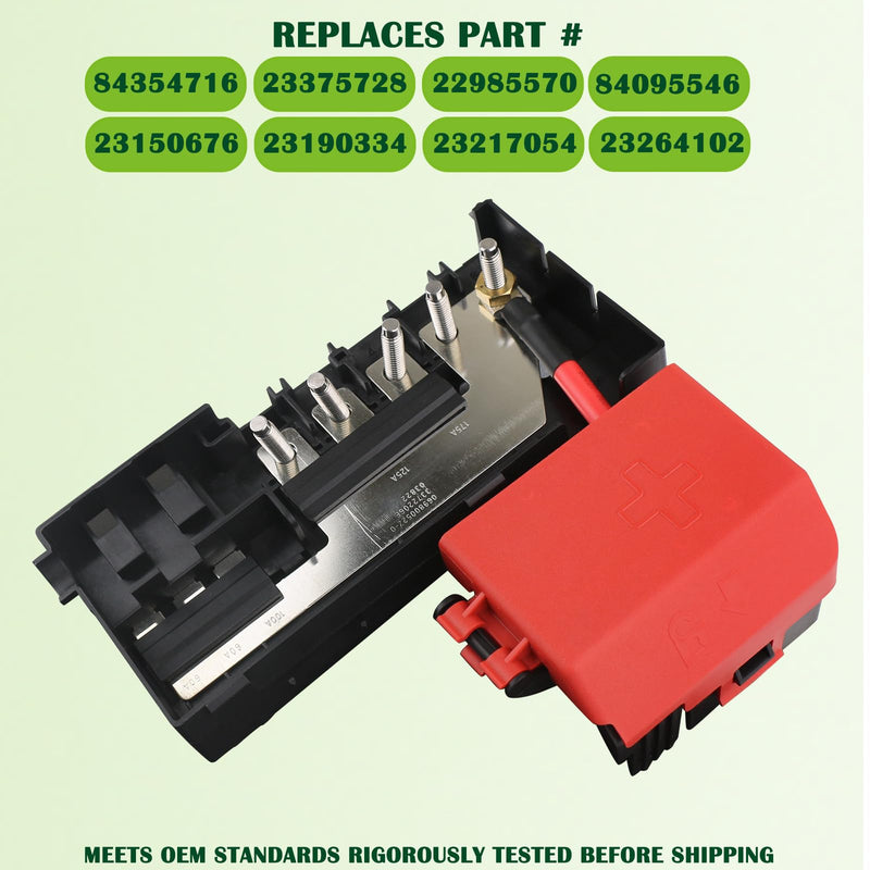 Battery Distribution Fuse Block Compatible with 2014-2020 Chevrolet Chevy Suburban Silverado Tahoe,GMC Yukon Sierra,Escalade Replaces 84354716 84354716 Fuse Block ‎
