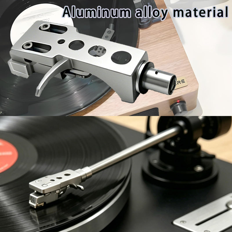 Silver Headshell AT-3600L Cartridge Stylus, AT-3600L Magnetic Cartridge Stylus Compatible with Technics SL D1, SL D1K, SL D2, SL D202, SL D205, SL D2K, SL D3, SL D303, SL D33, SL D3K, SL D5. Silver Headshell
