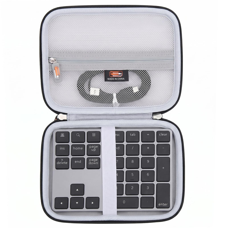 Legestori Hard EVA Carry Case for Bluetooth Number Pad | Compatible with Lekvey/iClever/Nulea/JOYEKY, Water-Resistance, Wireless Number Pad Protective Storage, Case Only