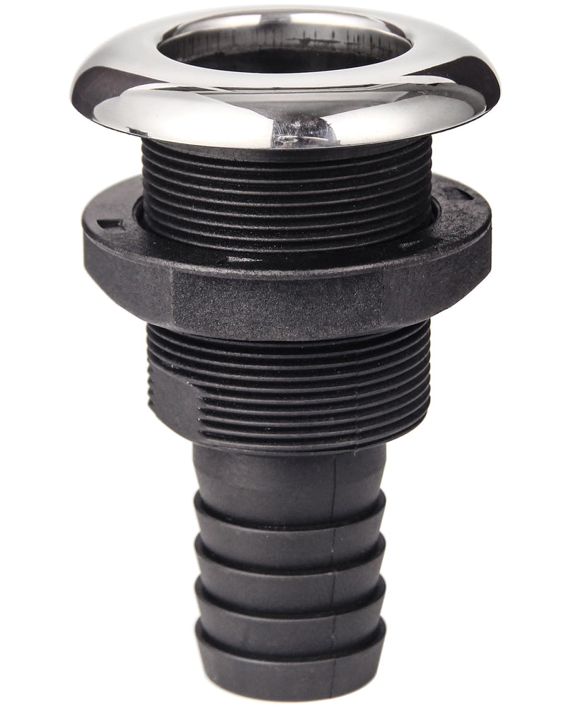 Boat Scupper Drain with Flapper – Thru Hull Self-Bailing Valve, Anti-Backflow Design,316 Stainless Trim, Easy Install for Boats & Yachts.1-1/2"、1" or 1-1/2" Big Size. 1-1/2" BIG-1 Pack