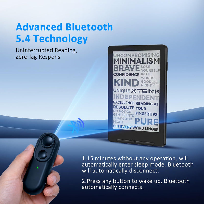 Remote Page Turner, Bluetooth Page Turner Clicker for XTEINK X4 E-Book Reader
