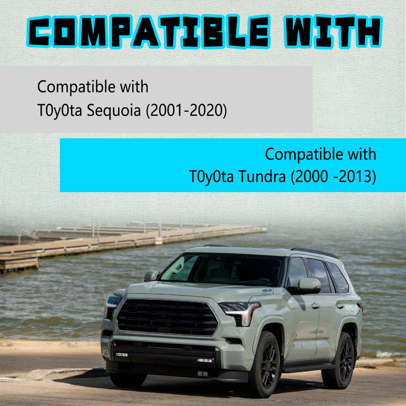 2PCS Hood Safety Catch Snap, Compatible with 2001-2020 Toyota Sequoia 2000-2013 Tundra, Hood Clips Replace 69759-0C010