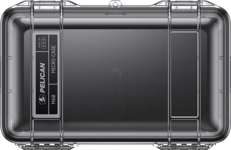 Pelican M60 Micro Case (Black/Clear) Black/Clear