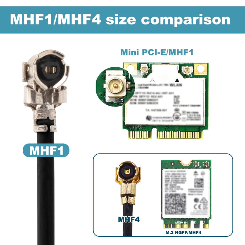 4G Antenna 698-2700MHz U.FL/IPX 3dBi Omni Small Antenna with 10cm 1.13 Cable for 2G/3G/4G LTE GSM Mini PCIe Card Routers, FPV UAV, Repeater, Notebook, PC Desktop,PS4 Build,loT Device(2 PCS) 698-2700MHz Antenna