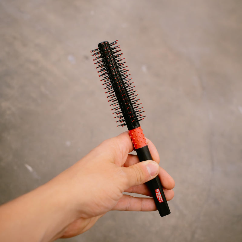 Uppercut Deluxe Quiff Roller Hair Styling Brush | Volumising Hair Brush to Lift and Create Quiff Styles. Spaced Ball Tipped Bristles Prevent Pulling. For Smooth Styling.