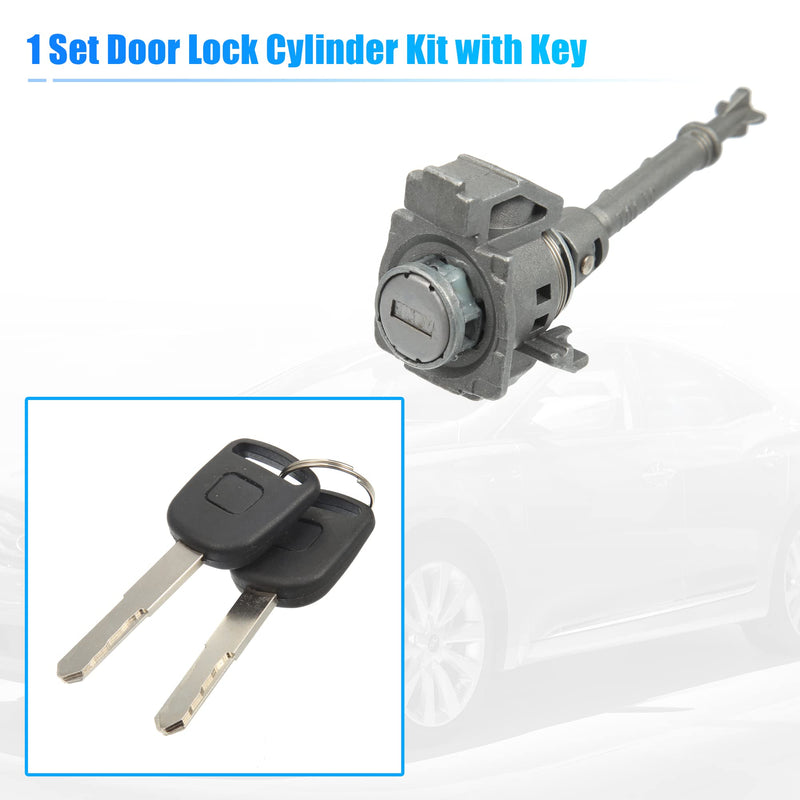 X AUTOHAUX 1 Set Driver Side Door Lock Cylinder Set Kit with 2 Keys for Honda CRV 2012-2016 72185-T0A-A01
