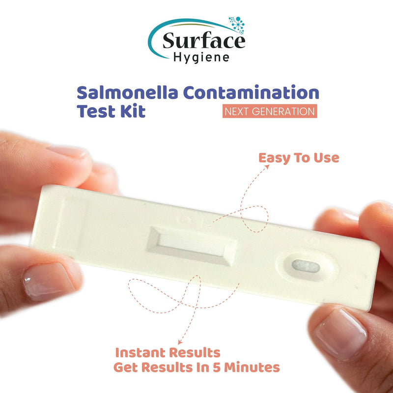 Salmonella Test Kit for Foods, Food Processing Areas, All Surfaces, Environments, Solids and Liquids (Pack of 1)