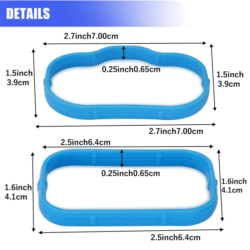 Sorello Engine Intake Manifold Gaskets Lower & Upper Gasket Plenum Set Compatible with Chrysler Dodge J-eep Ram 3.6L 2011-2019 - Replace MS97204 MS97205