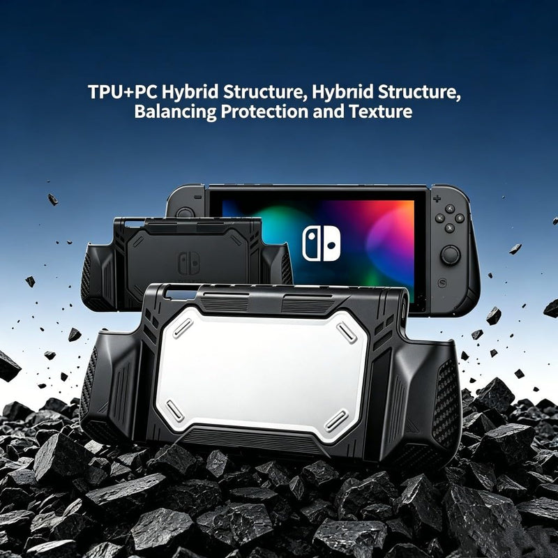 Slim Shockproof Shell Fit Blade & PlayVital Switch Handheld Devices, Portable Dock-Accessible Guard