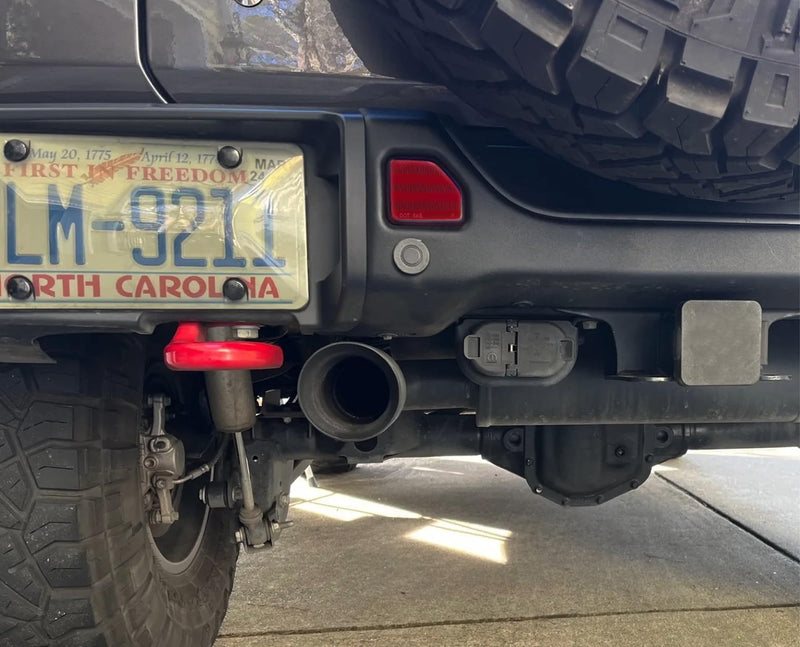 iJDMTOY OE-Spec Dark Red Lens Rear Bumper Reflector Lenses Compatible With Jeep 2018-up Wrangler JL Sahara Rubicon MOAB Trims ONLY, OE-Spec LH RH Assembly