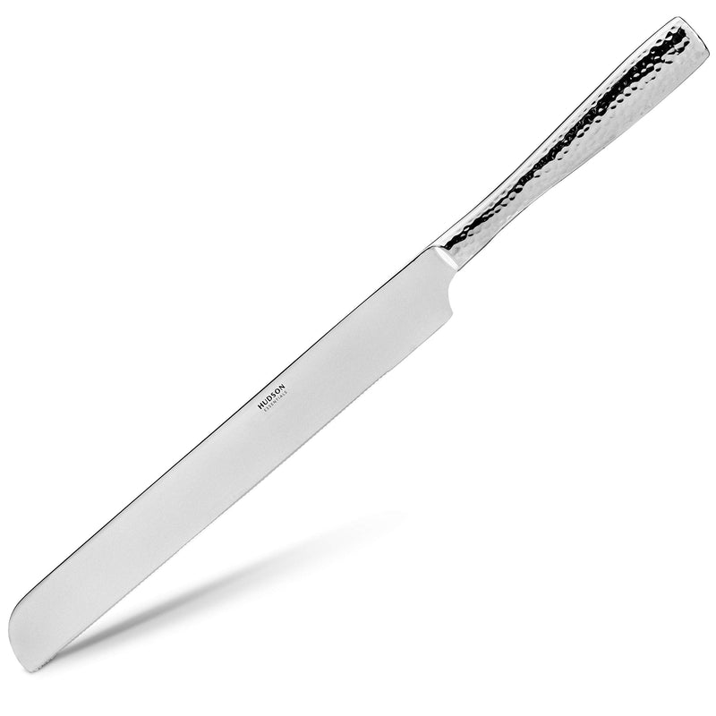 Hudson Essentials Hammered 18/10 Stainless Steel Cake Knife & Cake Server Set