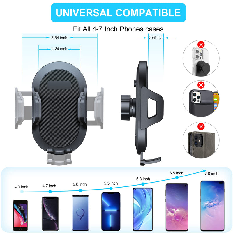 Upgraded Phone Mount for Jeep Wrangler JK JKU 2018 2017 2016 2015 2014 2013 2012 2011, Dash Multi-Mount Phone Holder Kit w/Storage Tray Interior Accessories 2011-2018 JK/JKU(Balck)