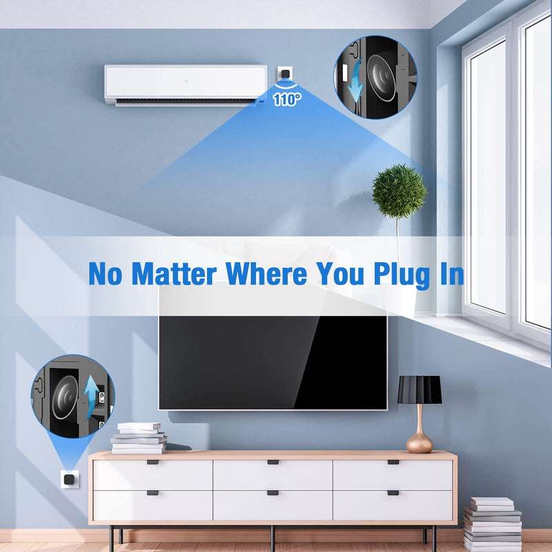LIZVIE Phone Camera Charger, 1080p HD Hidden Camera Charger Motion Detection Remote View – 2.4G WiFi - Wide-Angle 170°App/SD Storage Nanny Cam for Home Security Indoor.