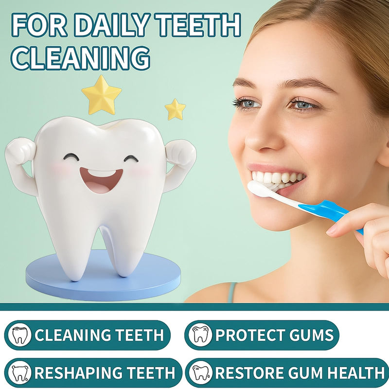 Collabrush Collagen + Nano-Hydroxyapatite Teeth Powder, Smile Strengthening Collagen Powder for Gums & Enamel Care, Natural Collagen ToothPowder, Fluoride-Free, Gentle Formula for Sensitive Gums, 50G