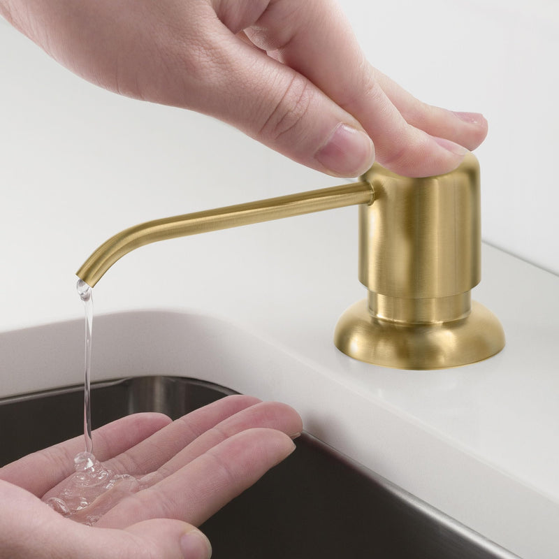  [AUSTRALIA] - KRAUS Boden Kitchen Soap and Lotion Dispenser in Spot Free Antique Champagne Bronze, KSD-53SFACB