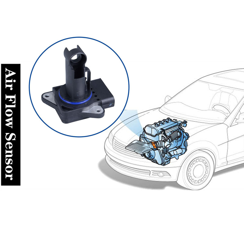 Mass Air Flow Sensor Meter MAF Compatible with 99-09 Toyota Camry 2.4L; 99-01 Avalon; 99-09 Tacoma 3.4L; 00-09 4Runner 3.4L; 03-08 Corolla; 99-03 Lexus ES300 3.0L & More Replace OE 22204-22010