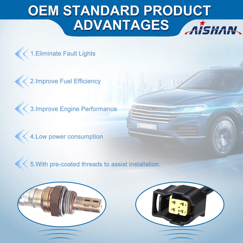 2PC O2 Oxygen Sensor Upstream/Downstream Compatible with Dodge Ram Caravan Challenger Durango Nitro Jeep Commander Grand Cherokee Wrangler Chrysler Replace# 234-4587 250-24253