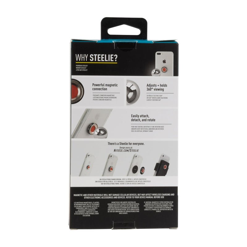 Nite Ize Steelie Squeeze Dash Kit - Magnetic Cell Phone Holder for Car Dashboard - Adjustable Phone Holder for Cars - Compatible with Apple MagSafe iPhones & Accessories