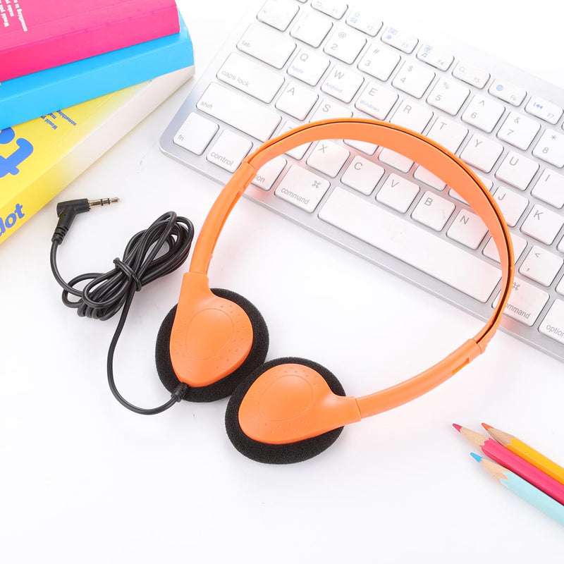 5 Pack Classroom Bulk Headphones for School Kids, Wholesale Class Set Wired Earphones for Students Children Toddler Teens Boys Girls and Adult (LS04, 5 Mixed)