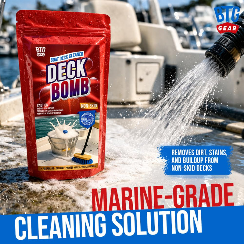 Boat Non-Skid Deck Cleaner & Wash | Convenient Tablets | Lift Dirt & Stains | Makes 6 Gallons