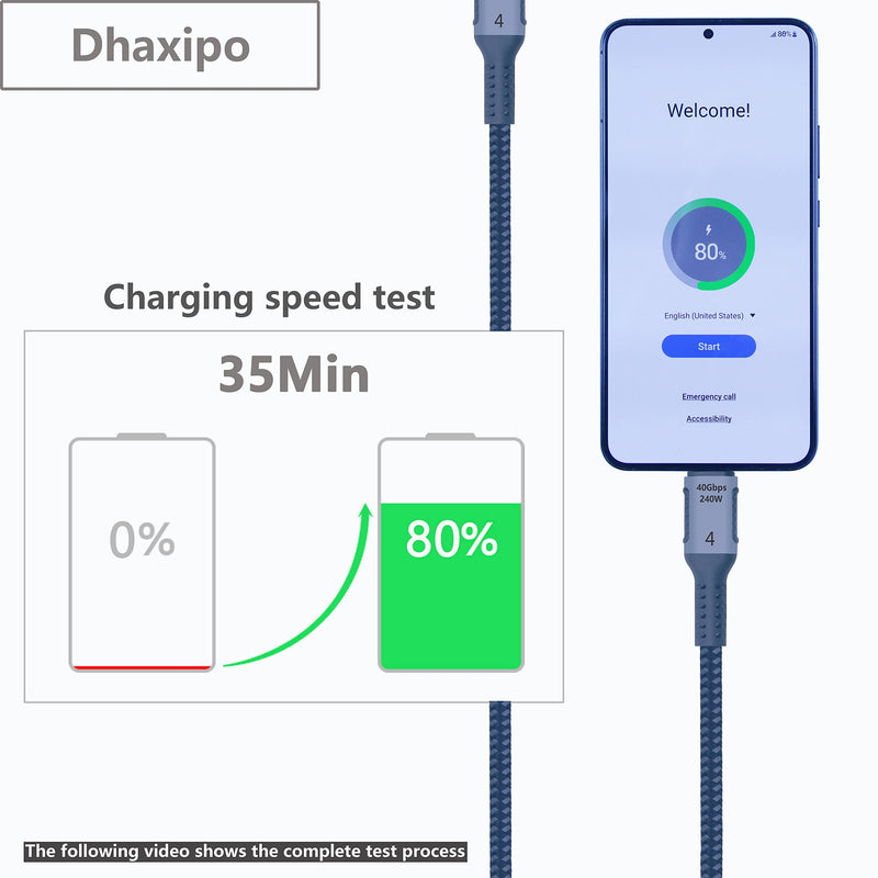 USB 4 for Thunderbolt 4/3 240W/100W Power Cable, 5K/4K/8K@60Hz for Thunderbolt 4 Cable,0.9m/3ft 40 Gbps Data Transfer Compatible with MacBook,Laptop,Docking Station,monitore. 1pack 3ft Black