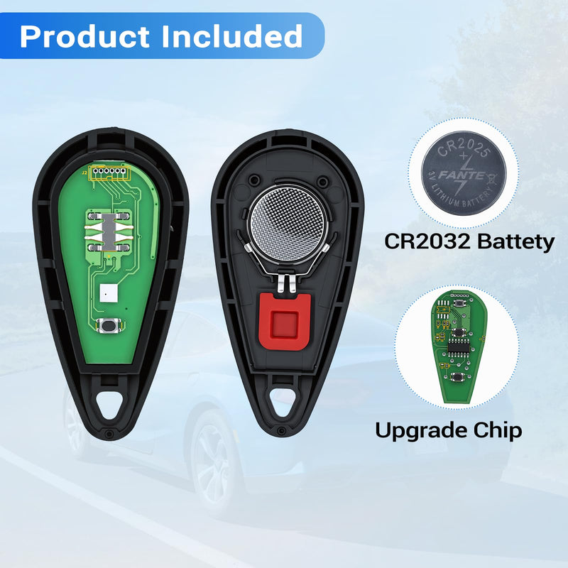 Key Fob Fits for Subaru B9 Tribeca 2006-2008/ Outback Impreza Forester | Fits for 2007-2009 Subaru Impreza, WRX，STI/ 2005-2007 Legacy Car Keyless Entry Remote Control NHVWB1U711