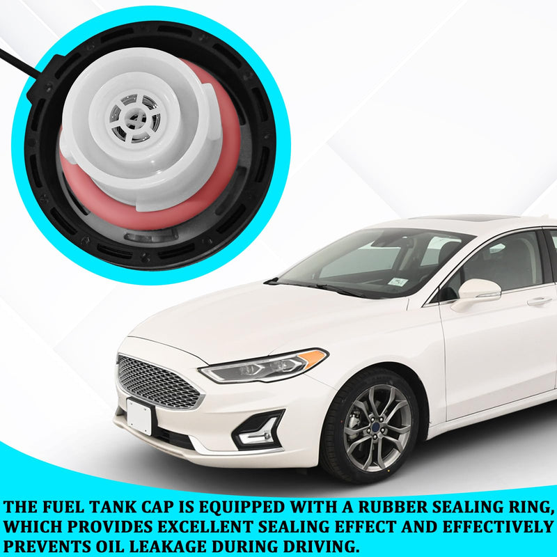 Gas Cap, Fuel Cap Replacement OEM 95995094 for Chevy Malibu Impala Equinox Colorado Trailblazer, GMC Canyon Envoy Savana, Buick LaCrosse Rendezvous, Cadillac CTS STS DTS SRX XLR, Pontiac black