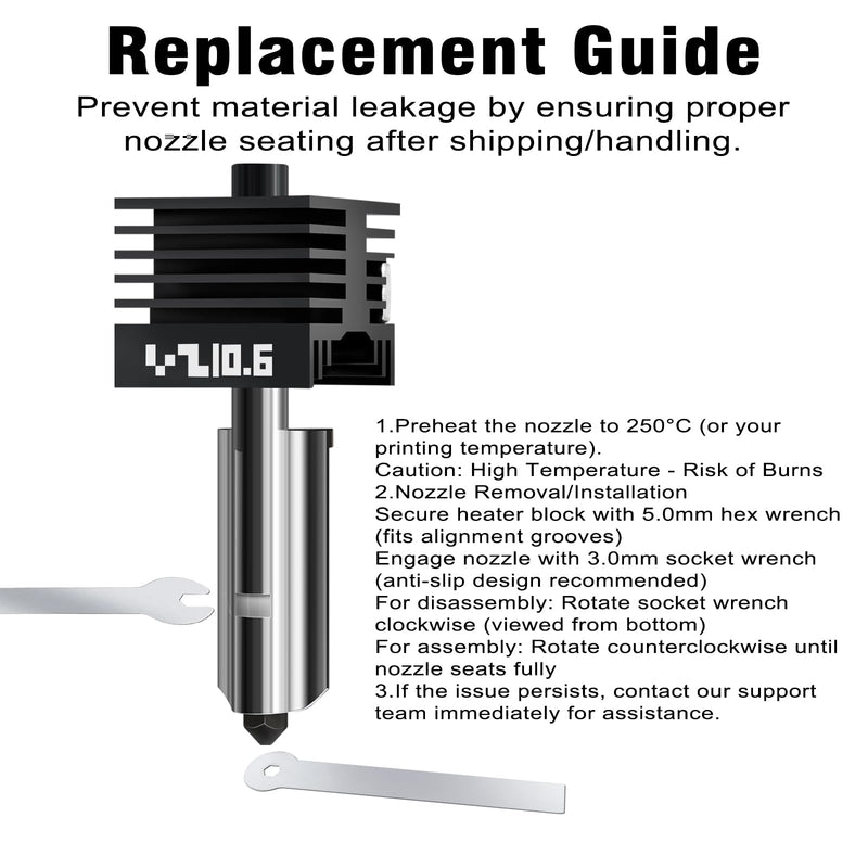 4Pack 0.2/0.4/0.6/0.8MM H2 Series/X2D/P2S Hotend for Bambu Lab H2D/H2S/H2C Combo/X2D/P2S 3D Printer, High Temperature Quick Swap Hardened Steel Nozzle Replacement 3D Printer Extruder 4PCS 0.2/0.4/0.6/0.8MM Hotends