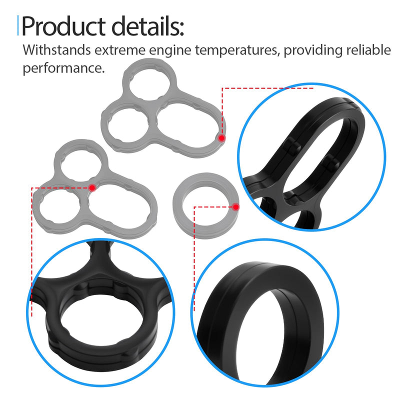 Camshaft Bearing Cap Oil Hole Gasket and O Ring Kit Compatible with Toyota C-HR Corolla Matrix Scion iM xD Replaces 11159-37010 90430-A0001 90430-10024