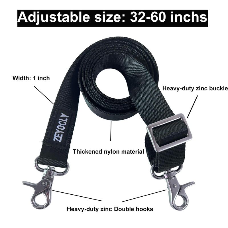 Adjustable Bimini Boat Top Straps,Two Hooks Marine Awning Webbing Straps,with Heavy Duty Snap Hooks,Boat Awning Hardware Accessories,Premium Boat Canopy Strap (4, 32~60) 4