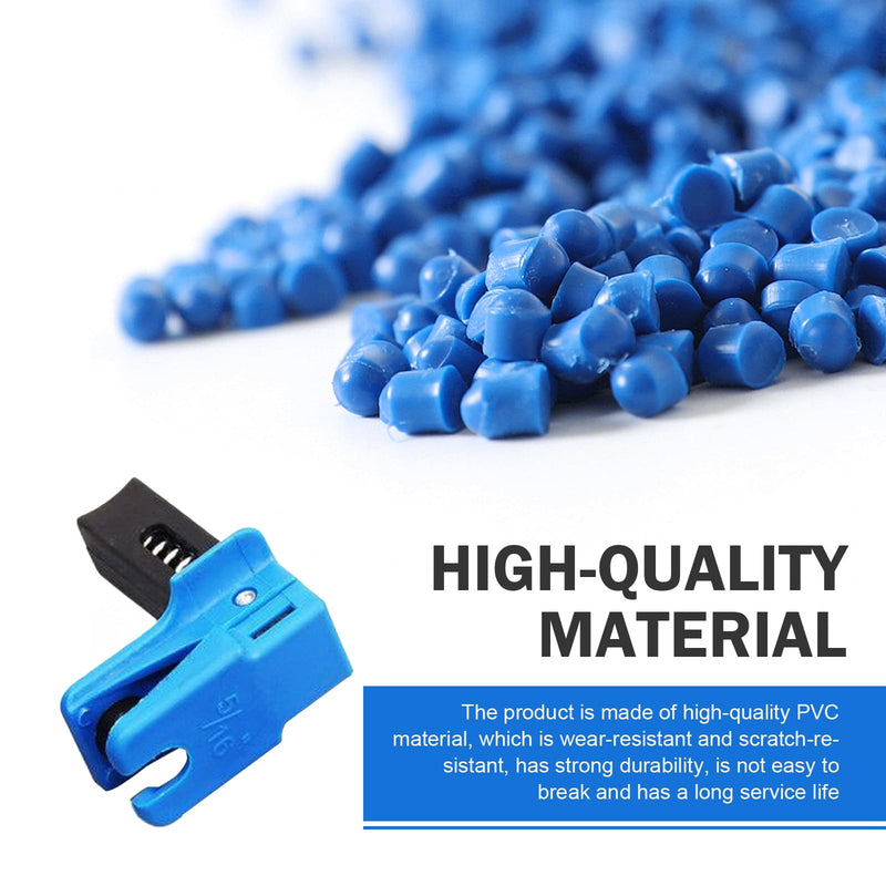 4 PCS Car Brake Line Clamp, Car Brake Oil Line Plug Tool, Automatic Fluid Stop Clamp Set, Universal for Most Cars (Blue)