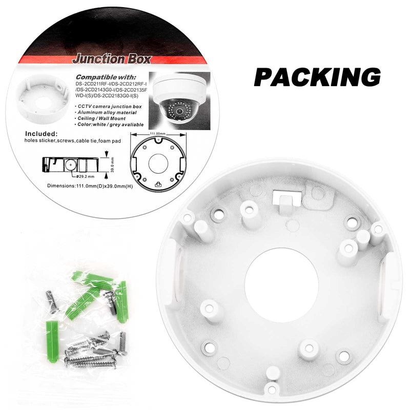 Anpviz Ceiling Mount Junction Box Bracket JB3X, Full Metal Design, Compatible IP PoE Cameras U Series IPC-D240/250/280/3240/3A83/3243 Model Camera
