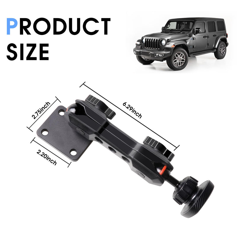 2024 2025 JL Magnetic Phone Mount for Jeep Wrangler - Dash Cell Phone Mount Dashboard Phone Holder for 2024+ Jeep Wrangler JL Accessories,1 Pack,Black,(NOT for 1945-2023 Wrangler) Magnetic Phone Holder