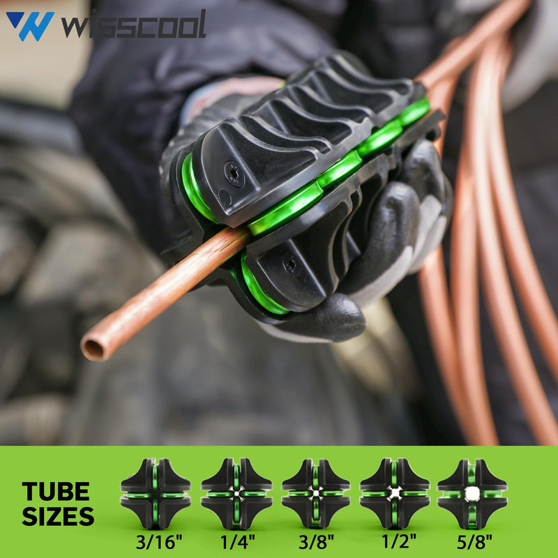 3/8” Tube Straightener Handheld Tubing Straightener, Brake Line Straightening Tool for Fuel Line Copper Aluminum Stainless Steel 3/8"
