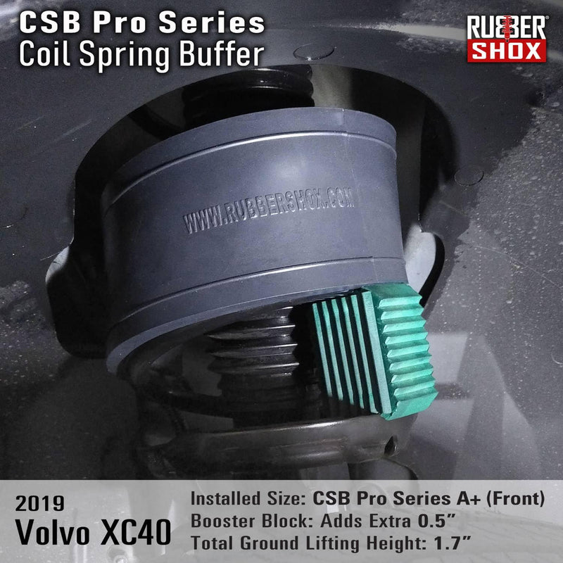U.S. RubberShox DuraTPE Series Front-Rear Car Coil Spring Buffer Cushion/Automotive Suspension Shock Absorber Retainer Performance Booster Kit Universal Type A-F Vehicle Auto Parts (CSB Pro, D) CSB Pro