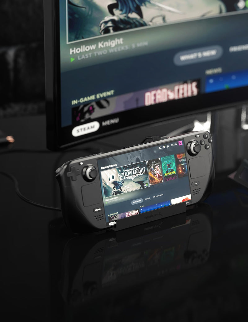 SABRENT Docking Station Compatible with Steam Deck, 7-in-1 Dock with M.2 SSD Slot, HDMI 2.0 4K@60Hz, Gigabit Ethernet, Dual USB-A 3.2 and Single USB 2.0 Ports with 90W USB-C Charging Port Dock with M.2 Slot