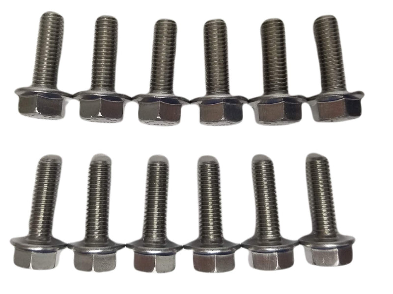 Stainless Steel LS Header Exhaust Manifold Bolt Kit. Compatible with All GM Chevy LS Series Engines LSX LS1 LS3 LS2 LQ4 LS6 LQ9 5.3L 6.0L 6.2L Hardened SS 304 (18-8) Bolts
